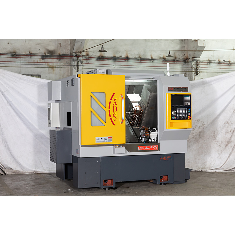 CNC Lathe Manufacturer, Oblique 30° Turning And Milling Integrated Precision Machine Tool CK6146XY